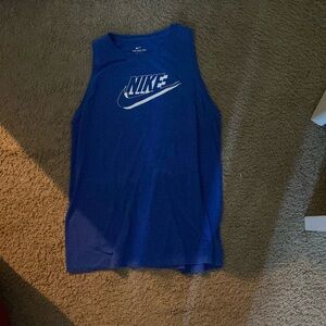 blue Nike tank, size medium